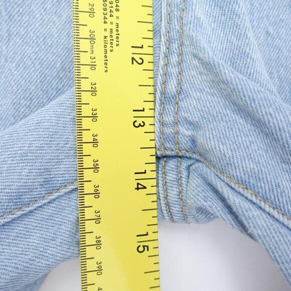 Wild Fable Jeans Women's 10/30R Blue‎ Denim Distressed High-Rise Straight Leg - Picture 4 of 7